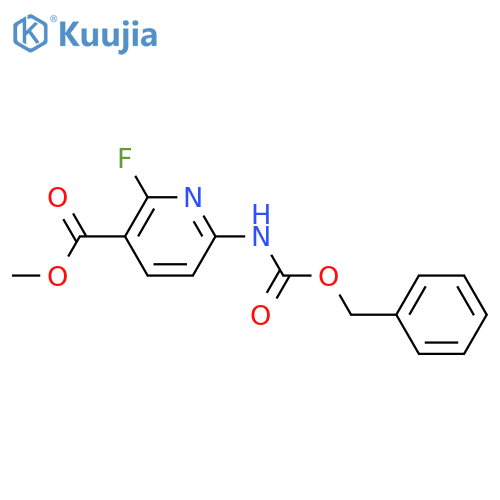 methyl 6-{(benzyloxy)carbonylamino}-2-fluoropyridine-3-carboxylate structure