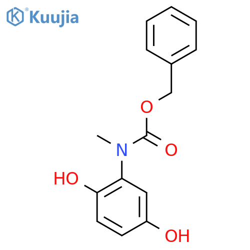 benzyl N-(2,5-dihydroxyphenyl)-N-methylcarbamate structure
