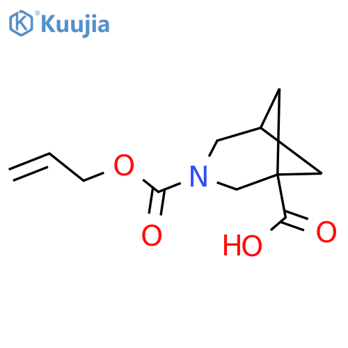 3-(prop-2-en-1-yloxy)carbonyl-3-azabicyclo3.1.1heptane-1-carboxylic acid structure