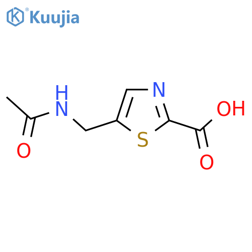5-(Acetamidomethyl)-1,3-thiazole-2-carboxylic acid structure