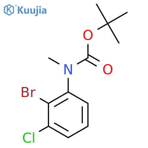 tert-butyl N-(2-bromo-3-chlorophenyl)-N-methylcarbamate structure