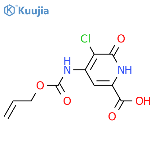 5-Chloro-6-hydroxy-4-{[(prop-2-en-1-yloxy)carbonyl]amino}pyridine-2-carboxylic acid structure