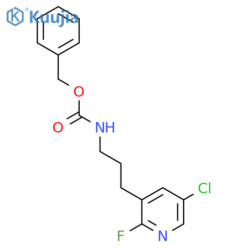 benzyl N-3-(5-chloro-2-fluoropyridin-3-yl)propylcarbamate structure