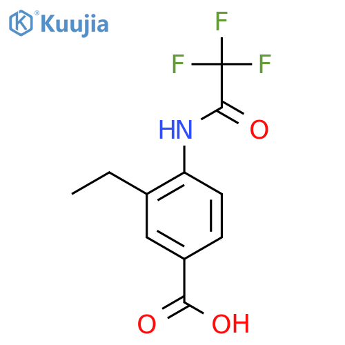 3-Ethyl-4-(2,2,2-trifluoroacetamido)benzoic acid structure