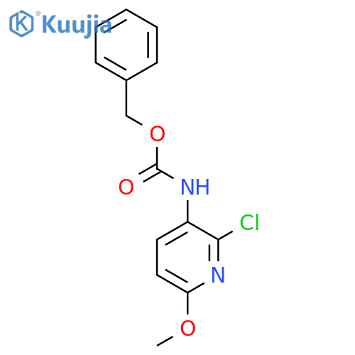 benzyl N-(2-chloro-6-methoxypyridin-3-yl)carbamate structure