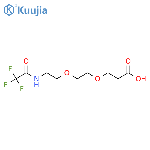 3-{2-[2-(2,2,2-Trifluoroacetamido)ethoxy]ethoxy}propanoic acid structure