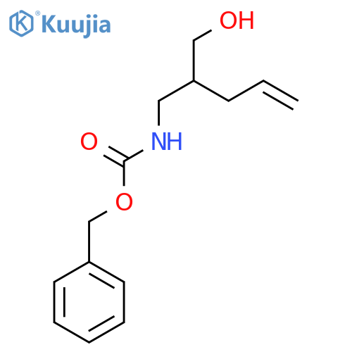 benzyl N-[3-hydroxy-2-(prop-2-en-1-yl)propyl]carbamate structure