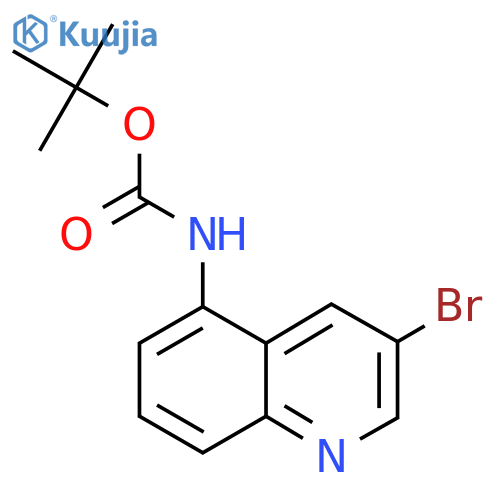 tert-butyl N-(3-bromoquinolin-5-yl)carbamate structure