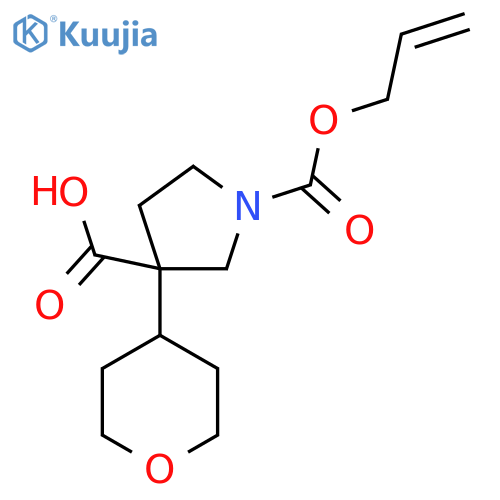 3-(oxan-4-yl)-1-(prop-2-en-1-yloxy)carbonylpyrrolidine-3-carboxylic acid structure