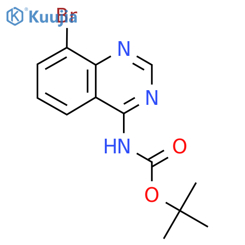 tert-butyl N-(8-bromoquinazolin-4-yl)carbamate structure