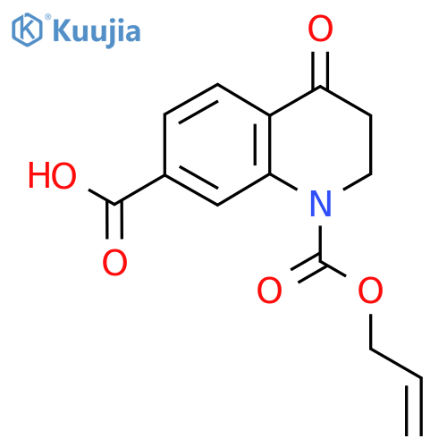 4-Oxo-1-[(prop-2-en-1-yloxy)carbonyl]-1,2,3,4-tetrahydroquinoline-7-carboxylic acid structure