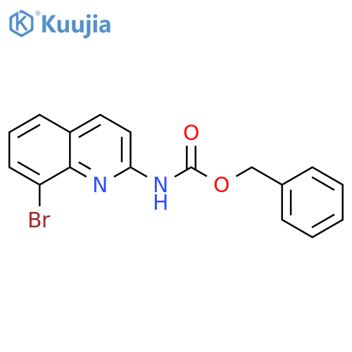 benzyl N-(8-bromoquinolin-2-yl)carbamate structure