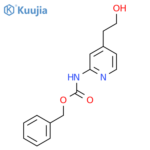 benzyl N-[4-(2-hydroxyethyl)pyridin-2-yl]carbamate structure