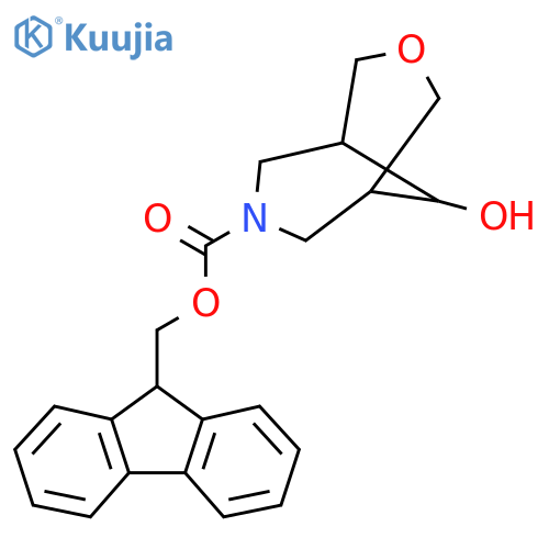 (9H-fluoren-9-yl)methyl 9-hydroxy-3-oxa-7-azabicyclo[3.3.1]nonane-7-carboxylate structure