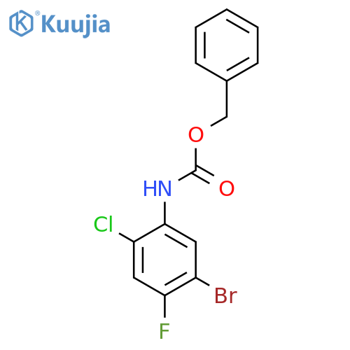 benzyl N-(5-bromo-2-chloro-4-fluorophenyl)carbamate structure