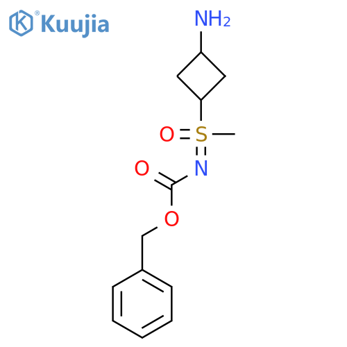 benzyl N-[(3-aminocyclobutyl)(methyl)oxo-lambda6-sulfanylidene]carbamate structure