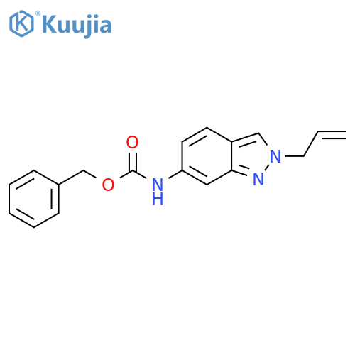 benzyl N-2-(prop-2-en-1-yl)-2H-indazol-6-ylcarbamate structure