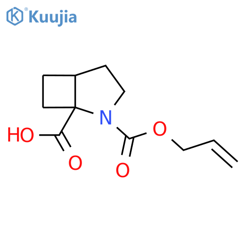 2-(prop-2-en-1-yloxy)carbonyl-2-azabicyclo3.2.0heptane-1-carboxylic acid structure