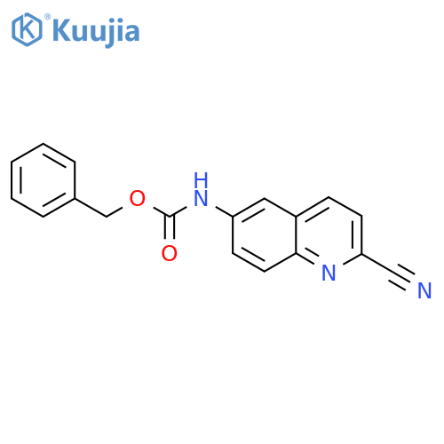benzyl N-(2-cyanoquinolin-6-yl)carbamate structure