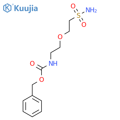benzyl N-[2-(2-sulfamoylethoxy)ethyl]carbamate structure