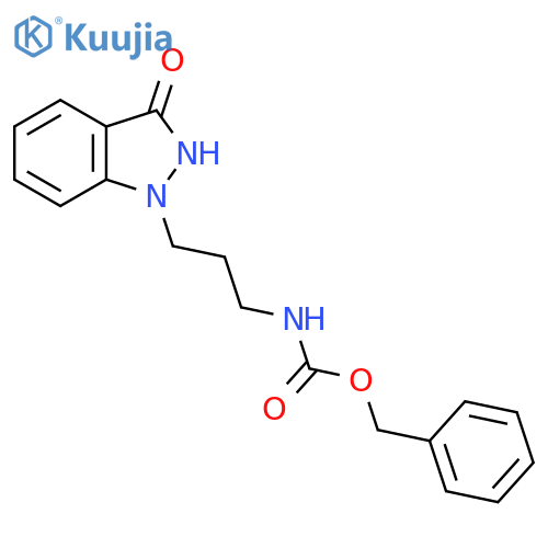 benzyl N-3-(3-hydroxy-1H-indazol-1-yl)propylcarbamate structure