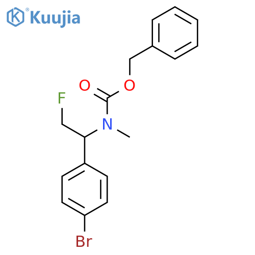 benzyl N-1-(4-bromophenyl)-2-fluoroethyl-N-methylcarbamate structure