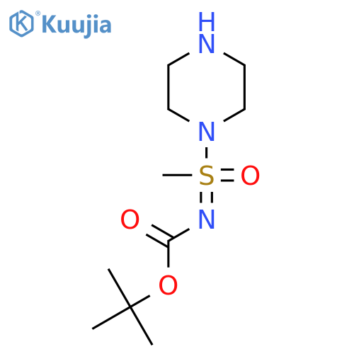 tert-butyl N-[methyl(oxo)(piperazin-1-yl)-lambda6-sulfanylidene]carbamate structure