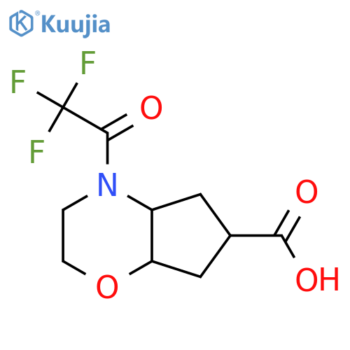 4-(2,2,2-trifluoroacetyl)-octahydrocyclopentab1,4oxazine-6-carboxylic acid structure