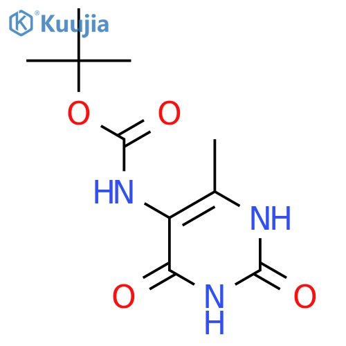 tert-butyl N-(2,4-dihydroxy-6-methylpyrimidin-5-yl)carbamate structure