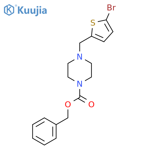 benzyl 4-(5-bromothiophen-2-yl)methylpiperazine-1-carboxylate structure