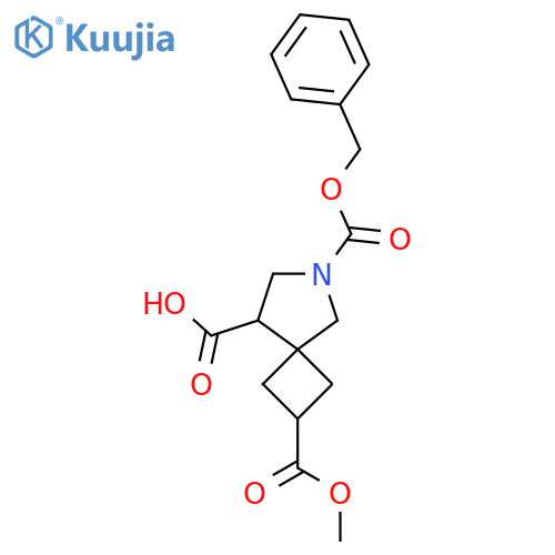 6-(benzyloxy)carbonyl-2-(methoxycarbonyl)-6-azaspiro3.4octane-8-carboxylic acid structure