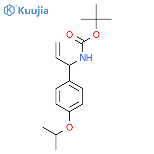 tert-butyl N-{1-[4-(propan-2-yloxy)phenyl]prop-2-en-1-yl}carbamate structure