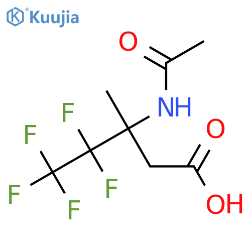 3-Acetamido-4,4,5,5,5-pentafluoro-3-methylpentanoic acid structure