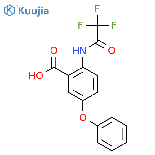 5-Phenoxy-2-(2,2,2-trifluoroacetamido)benzoic acid structure
