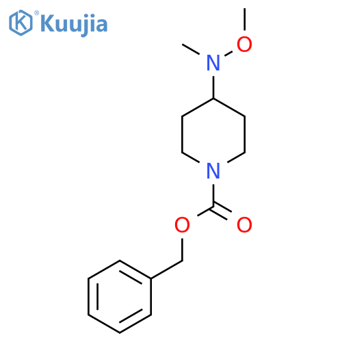 Benzyl 4-[methoxy(methyl)amino]piperidine-1-carboxylate structure
