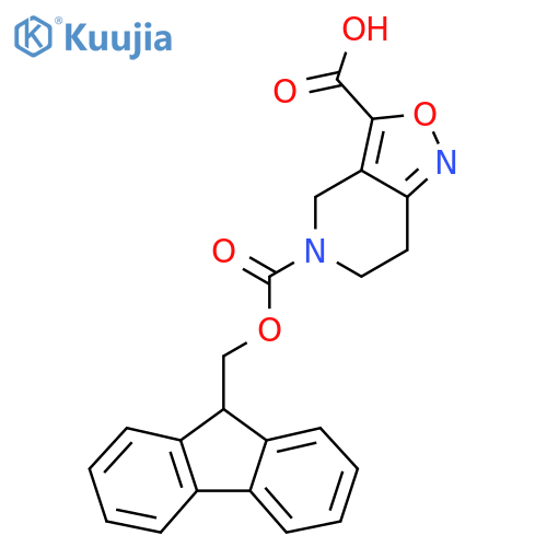 5-{(9H-fluoren-9-yl)methoxycarbonyl}-4H,5H,6H,7H-1,2oxazolo4,3-cpyridine-3-carboxylic acid structure