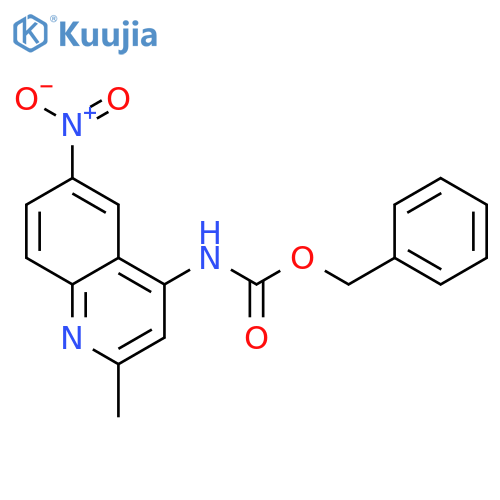 benzyl N-(2-methyl-6-nitroquinolin-4-yl)carbamate structure