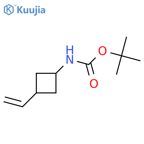 tert-butyl N-(3-ethenylcyclobutyl)carbamate structure