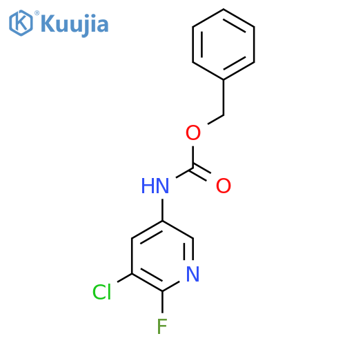 benzyl N-(5-chloro-6-fluoropyridin-3-yl)carbamate structure