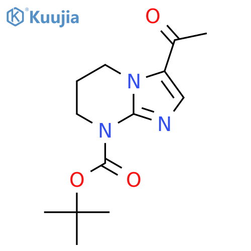 tert-butyl 3-acetyl-5H,6H,7H,8H-imidazo1,2-apyrimidine-8-carboxylate structure