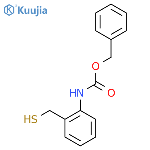 benzyl N-[2-(sulfanylmethyl)phenyl]carbamate structure