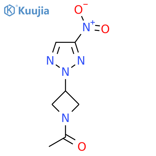 1-3-(4-nitro-2H-1,2,3-triazol-2-yl)azetidin-1-ylethan-1-one structure
