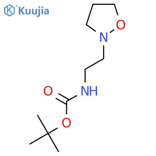 tert-butyl N-[2-(1,2-oxazolidin-2-yl)ethyl]carbamate structure
