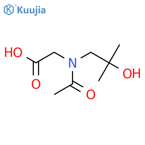 2-N-(2-hydroxy-2-methylpropyl)acetamidoacetic acid structure