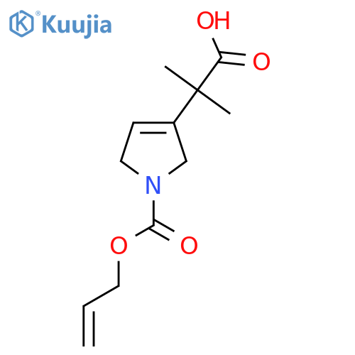2-methyl-2-{1-(prop-2-en-1-yloxy)carbonyl-2,5-dihydro-1H-pyrrol-3-yl}propanoic acid structure