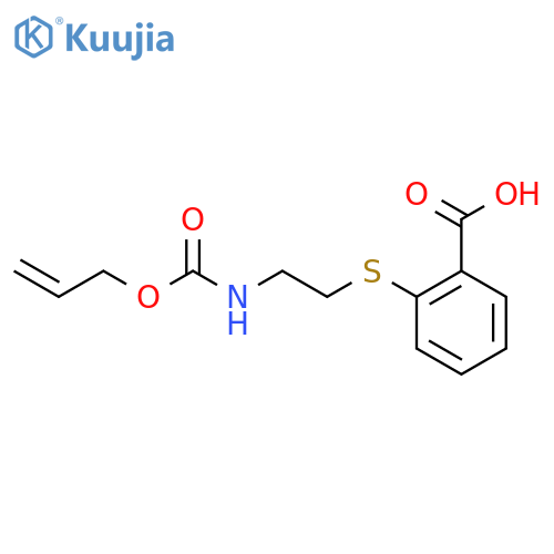 2-[(2-{[(Prop-2-en-1-yloxy)carbonyl]amino}ethyl)sulfanyl]benzoic acid structure