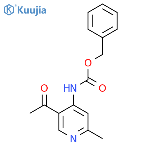 benzyl N-(5-acetyl-2-methylpyridin-4-yl)carbamate structure