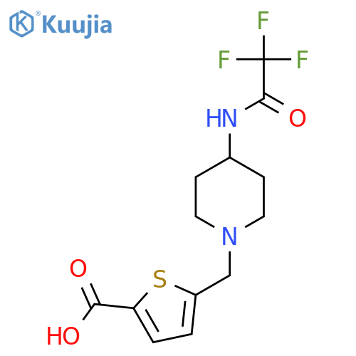 5-{4-(2,2,2-trifluoroacetamido)piperidin-1-ylmethyl}thiophene-2-carboxylic acid structure