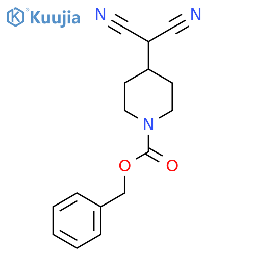 Benzyl 4-(dicyanomethyl)piperidine-1-carboxylate structure