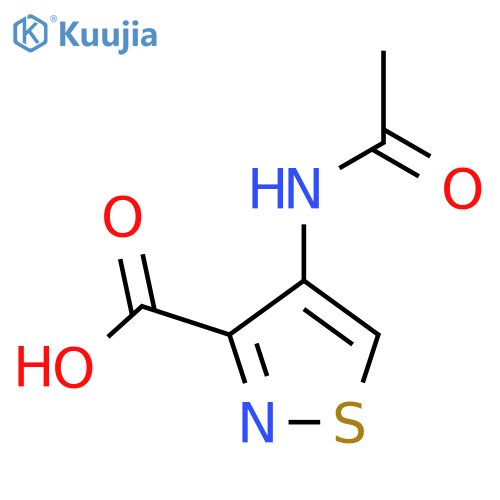 4-Acetamido-1,2-thiazole-3-carboxylic acid structure